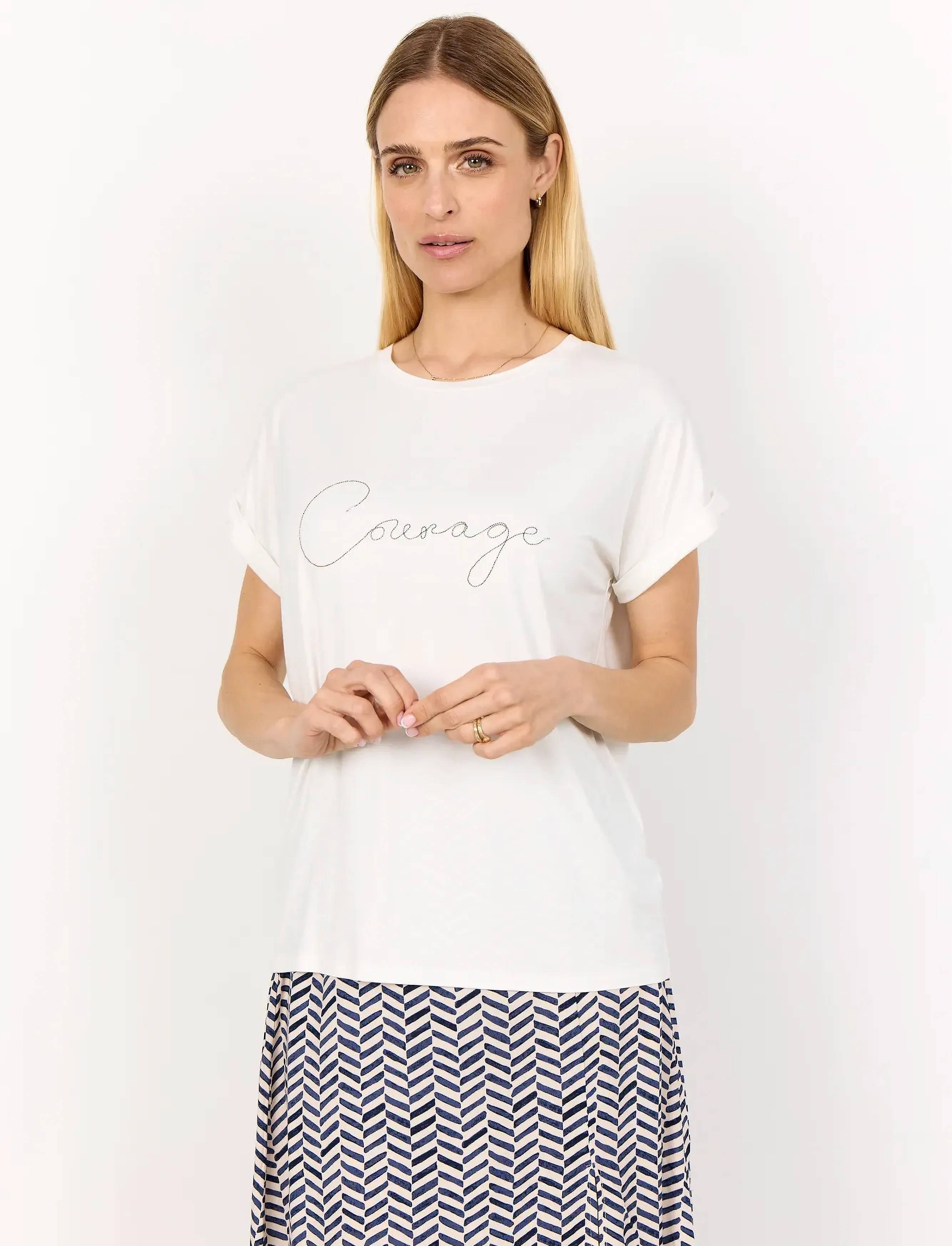 Soyaconcept SC-MARICA - T-shirts - 1100 OFFWHITE / white