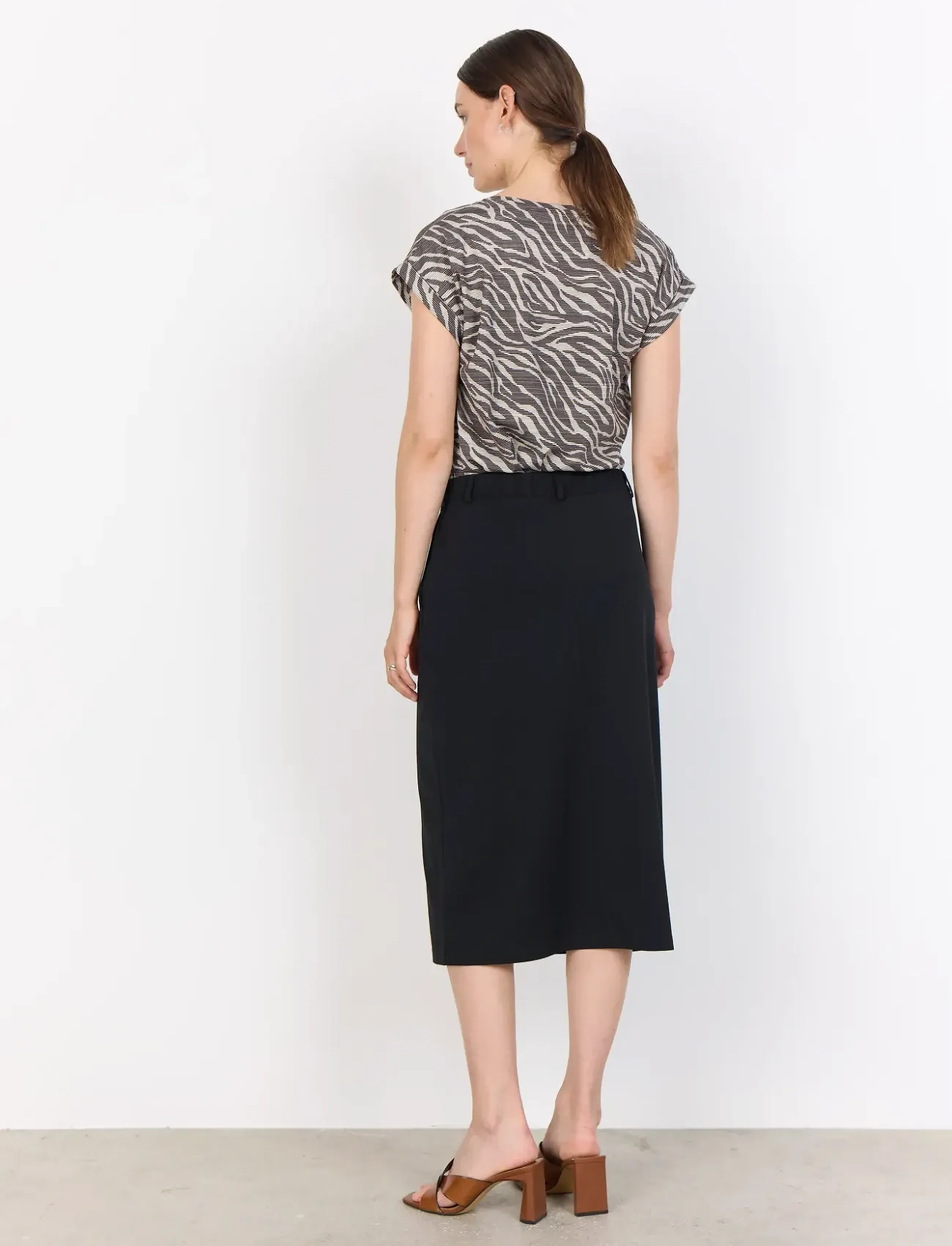 Soyaconcept - SC-SIHAM - midi nederdele - 9999 black - 3