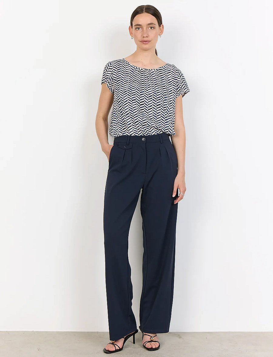 Soyaconcept - SC-SIHAM - pantalons - 6910 navy - 0