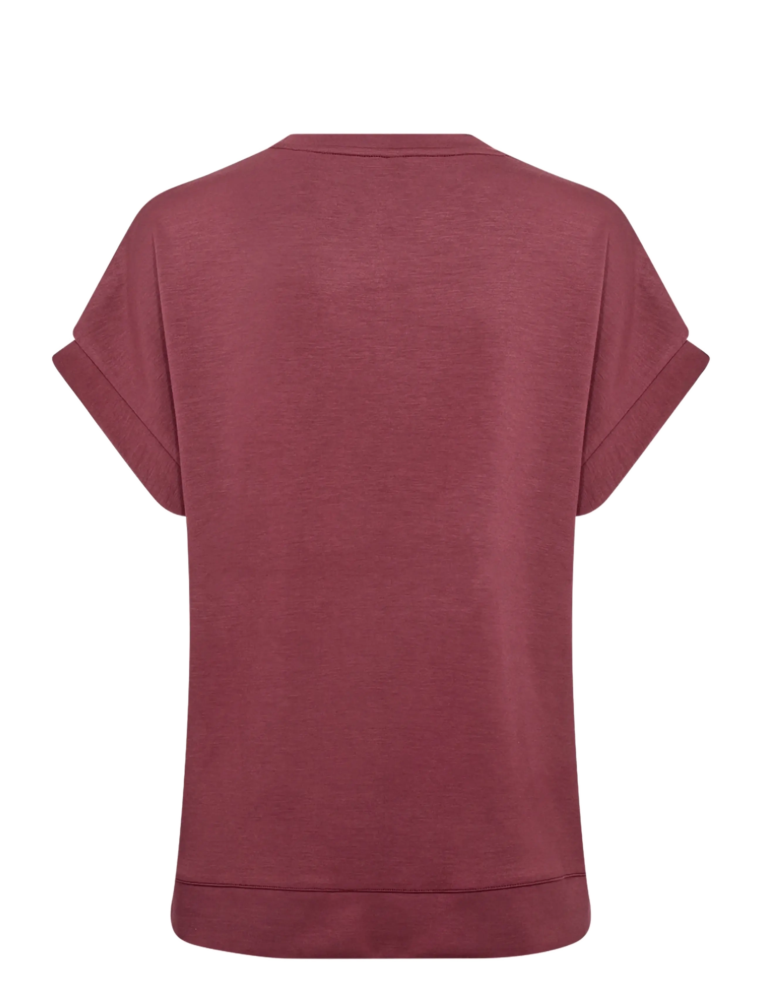 Soyaconcept - SC-BANU - short-sleeved blouses - 4985 oxblood red - 2