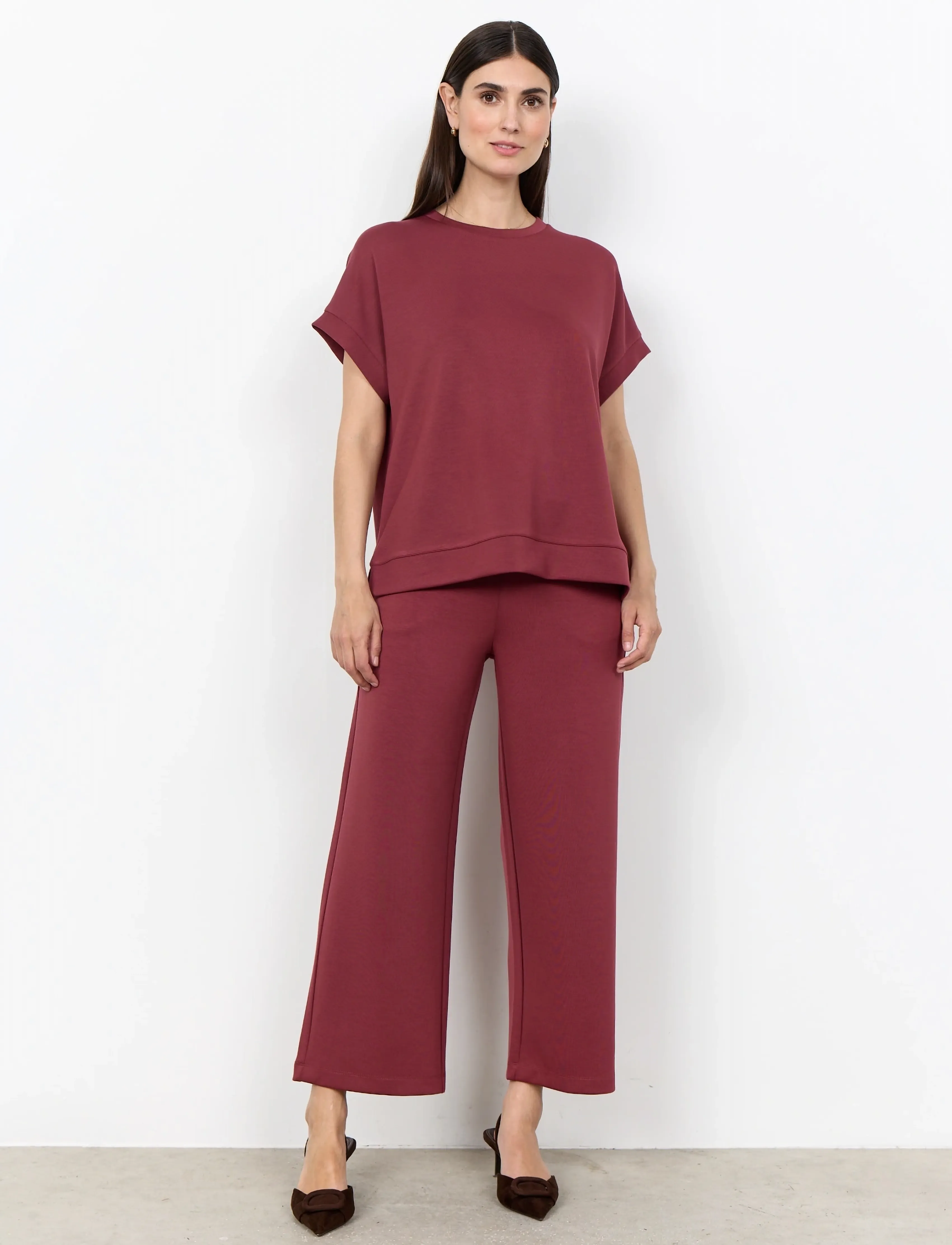 Soyaconcept - SC-BANU - short-sleeved blouses - 4985 oxblood red - 3