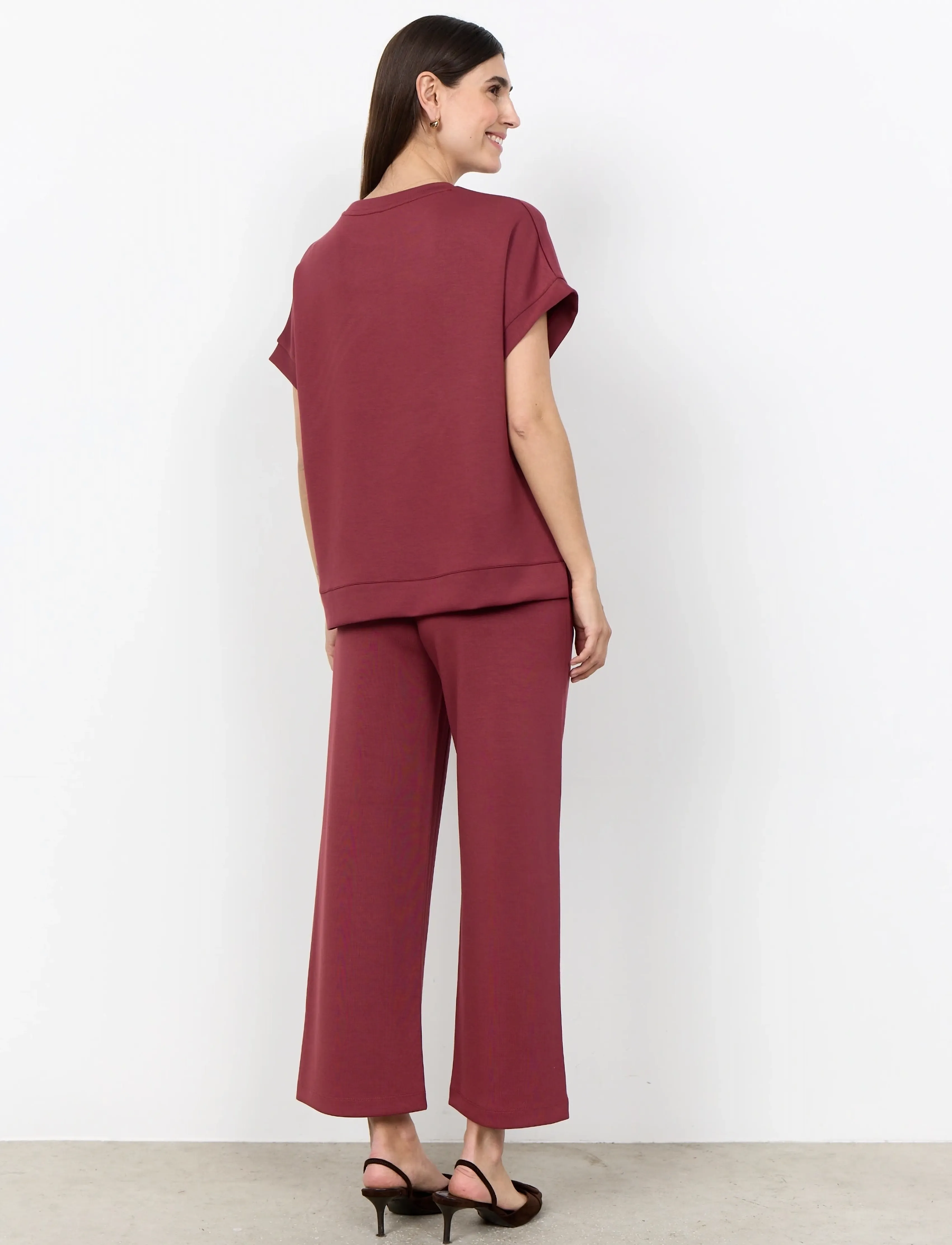 Soyaconcept - SC-BANU - short-sleeved blouses - 4985 oxblood red - 4