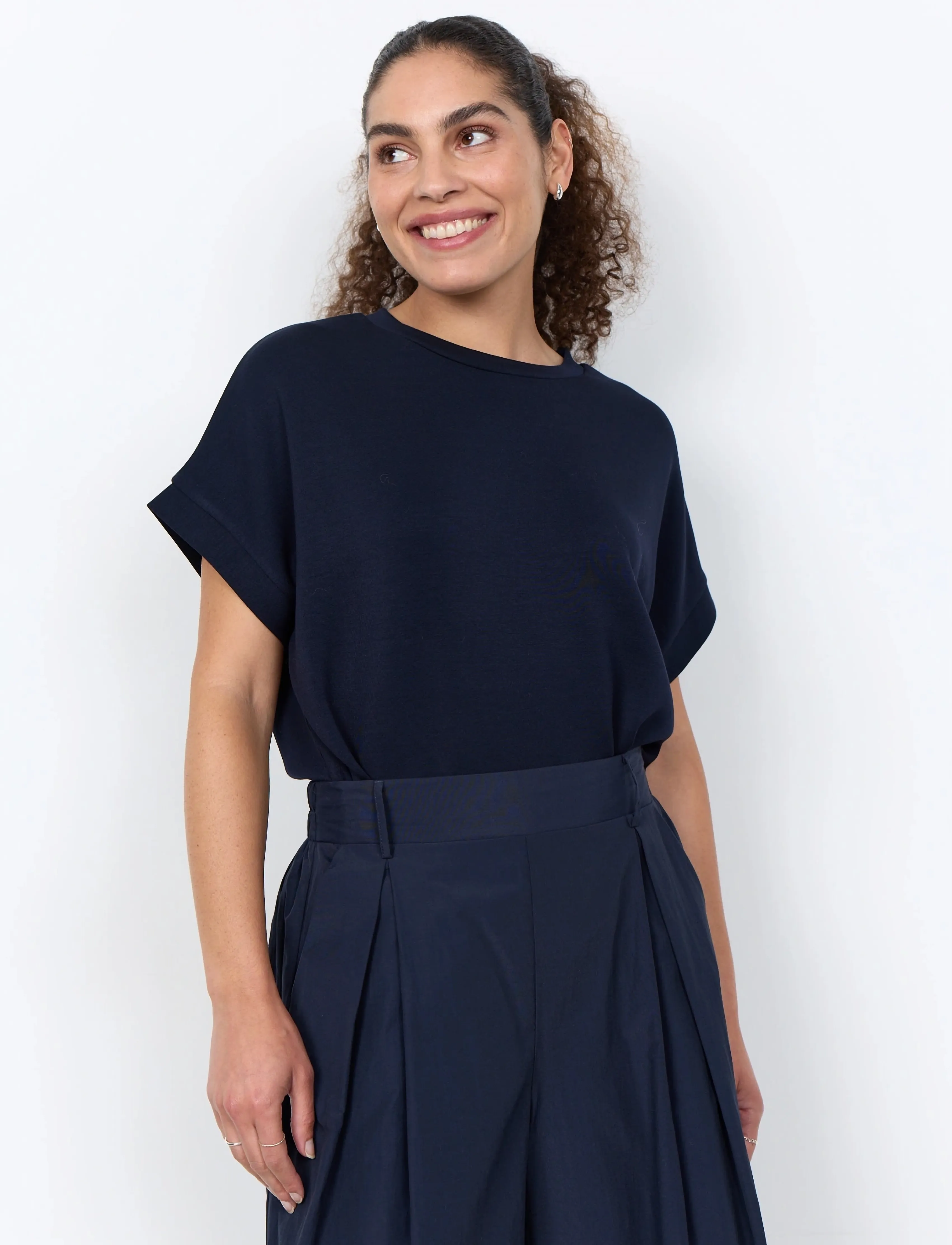 Soyaconcept Sc-Banu, XS, T-shirts & Oberteile, Marineblau - Short-sleeved, Frauen