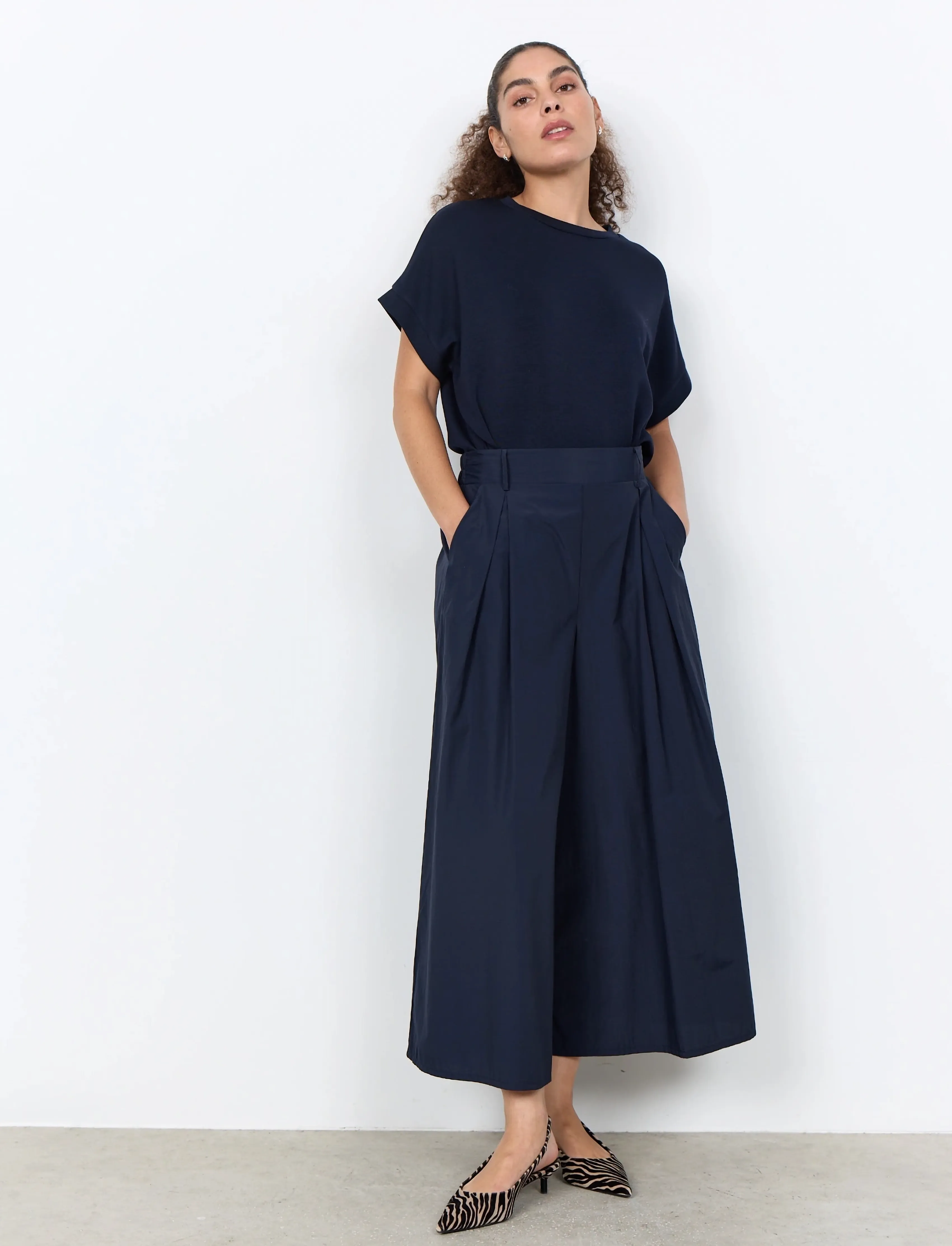 Soyaconcept - SC-BANU - kortärmade blusar - 6910 navy - 3