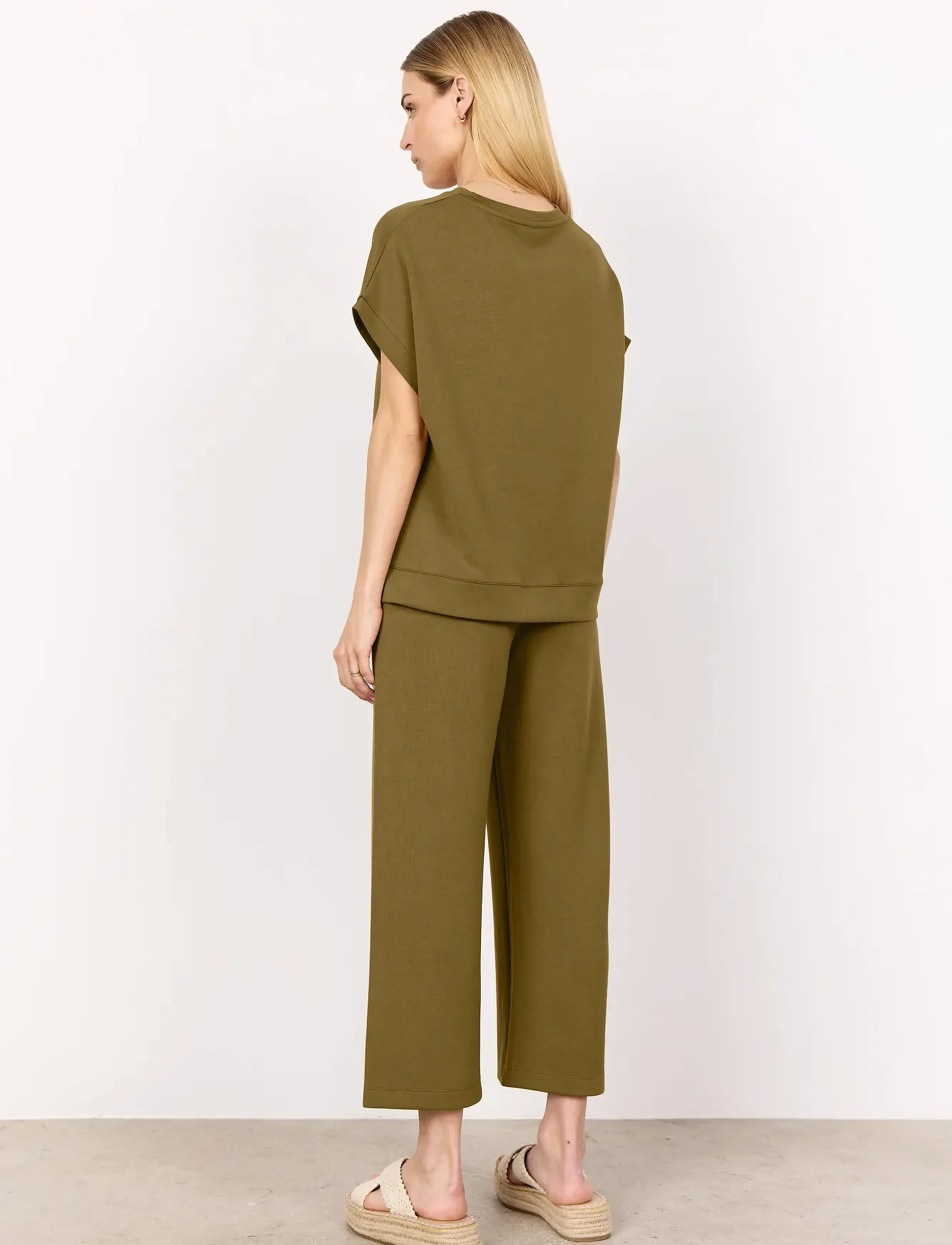 Soyaconcept - SC-BANU - kurzämlige blusen - 7230 misty olive - 3