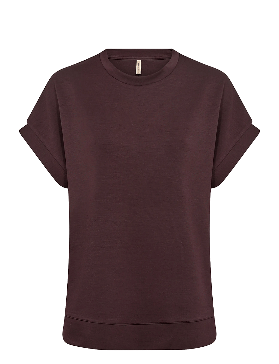 Soyaconcept - SC-BANU - kurzärmelige blusen - 8980 chocolate plum - 1