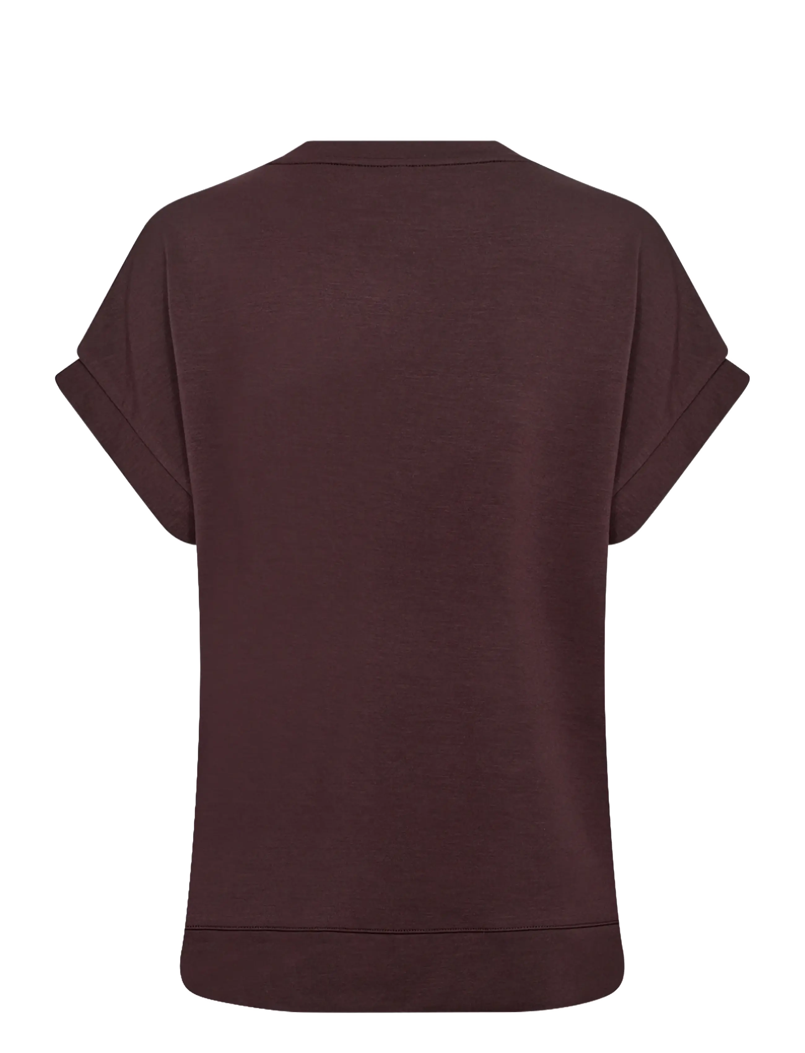 Soyaconcept - SC-BANU - short-sleeved blouses - 8980 chocolate plum - 2