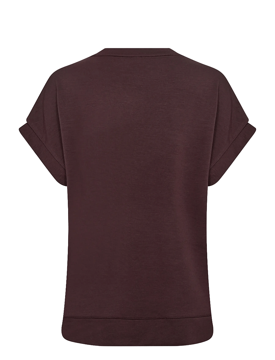 Soyaconcept - SC-BANU - kurzärmelige blusen - 8980 chocolate plum - 2