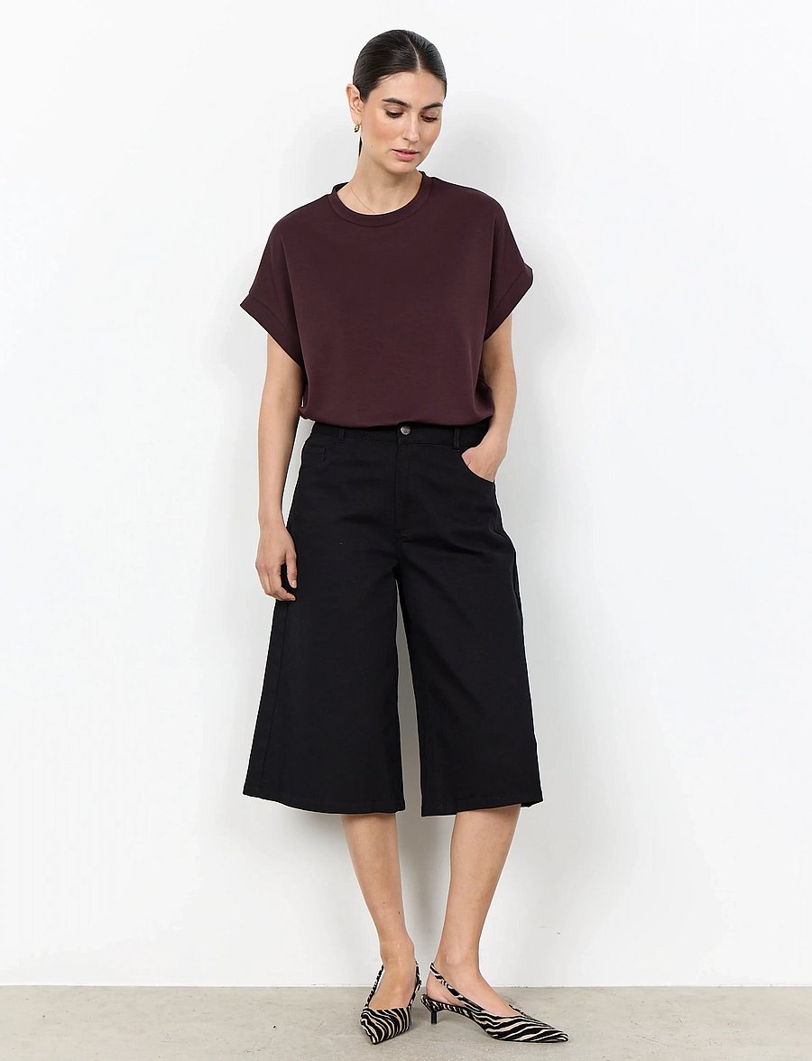 Soyaconcept - SC-BANU - kurzärmelige blusen - 8980 chocolate plum - 3