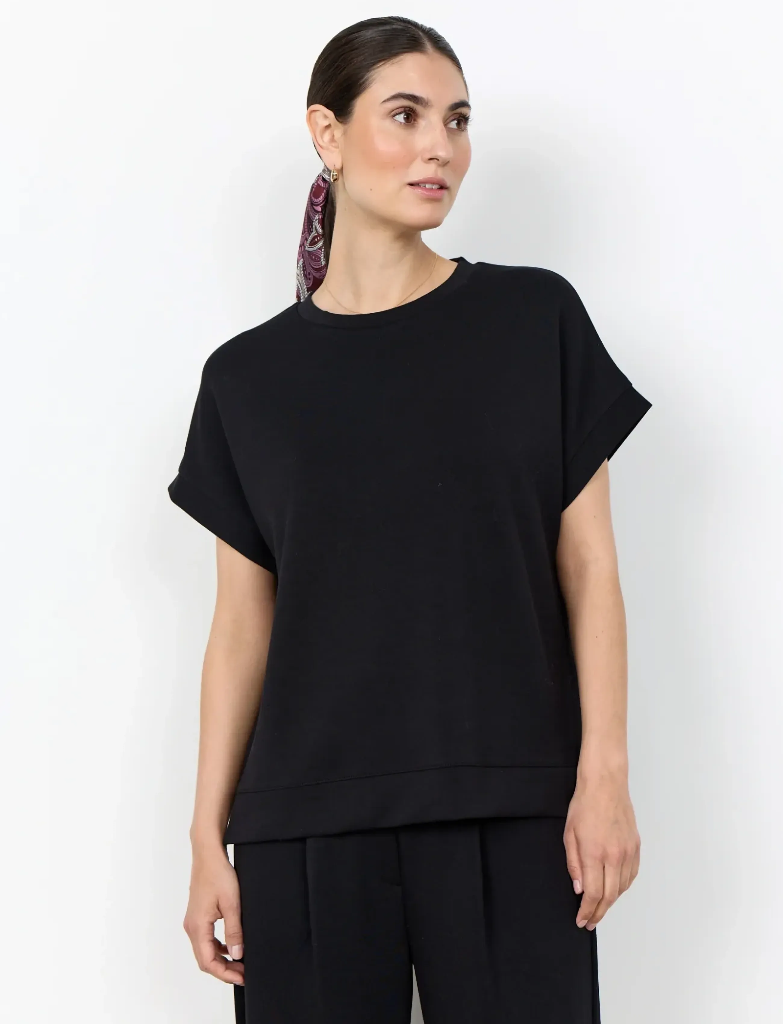 Soyaconcept Sc-Banu, S, T-shirts & Oberteile, Schwarz - Short-sleeved, Frauen