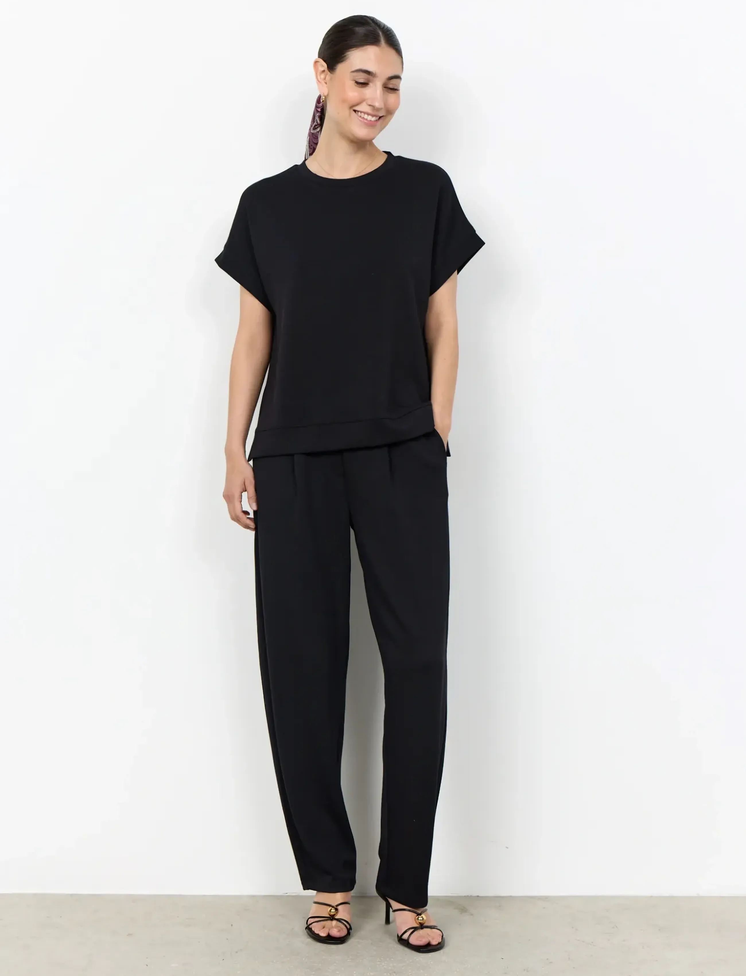 Soyaconcept - SC-BANU - lühikeste varrukatega pluusid - 9999 black - 4