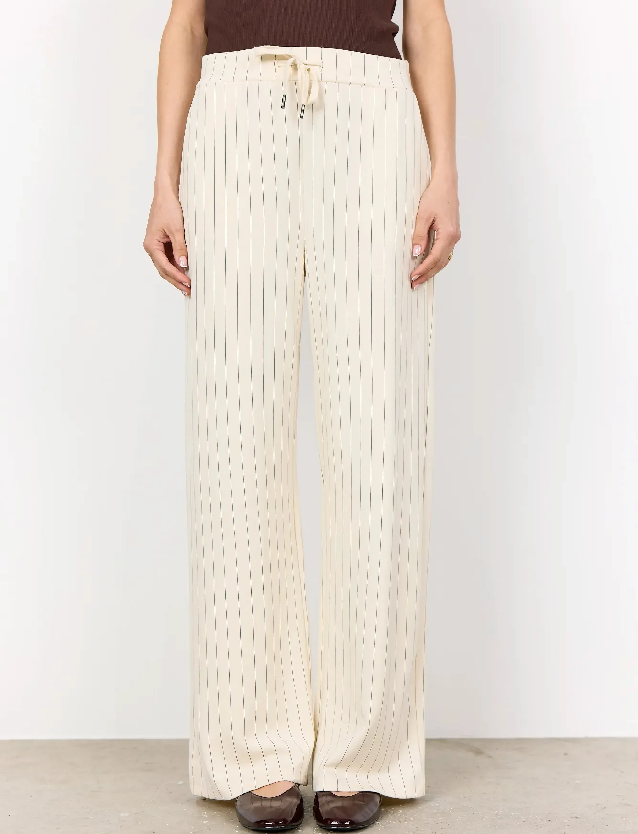 Soyaconcept - SC-SIRI - straight leg hosen - 1620 cream combi - 4