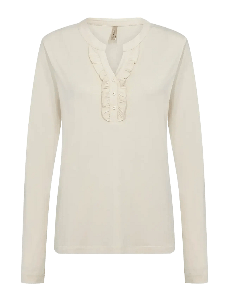 Soyaconcept - SC-MARICA - langærmede bluser - 1620 cream - 1