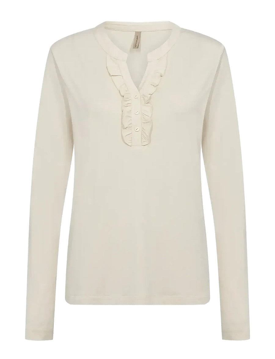 Soyaconcept - SC-MARICA - langærmede bluser - 1620 cream - 1