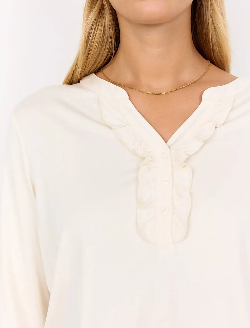 Soyaconcept - SC-MARICA - langærmede bluser - 1620 cream - 5