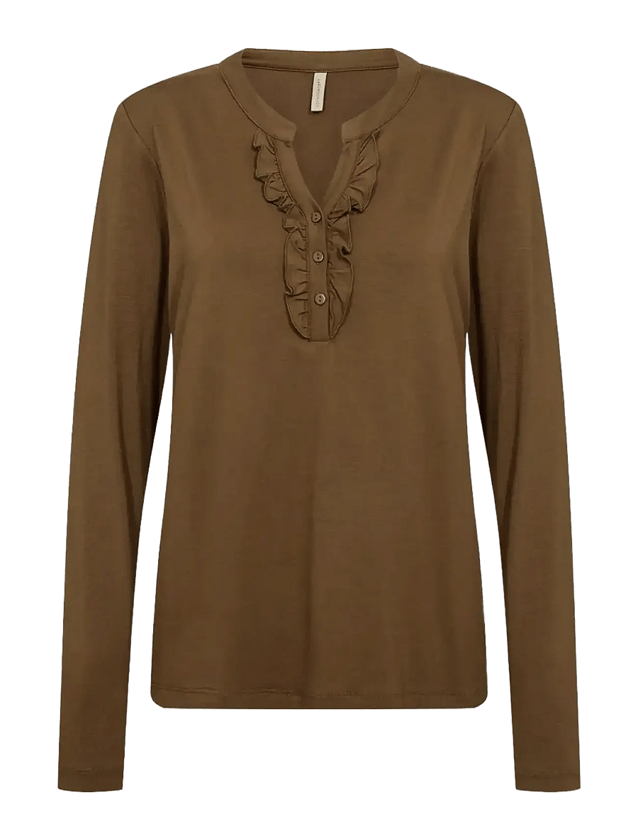 Soyaconcept - SC-MARICA - langærmede bluser - 7965 dark olive - 1