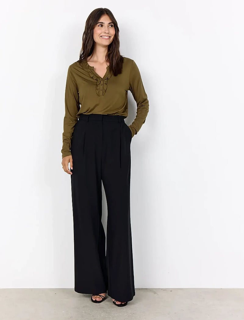 Soyaconcept - SC-MARICA - langärmlige blusen - 7965 dark olive - 4