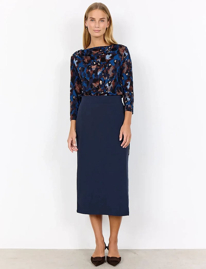 Soyaconcept - SC-SIHAM - jupes midi - 6910 navy - 0