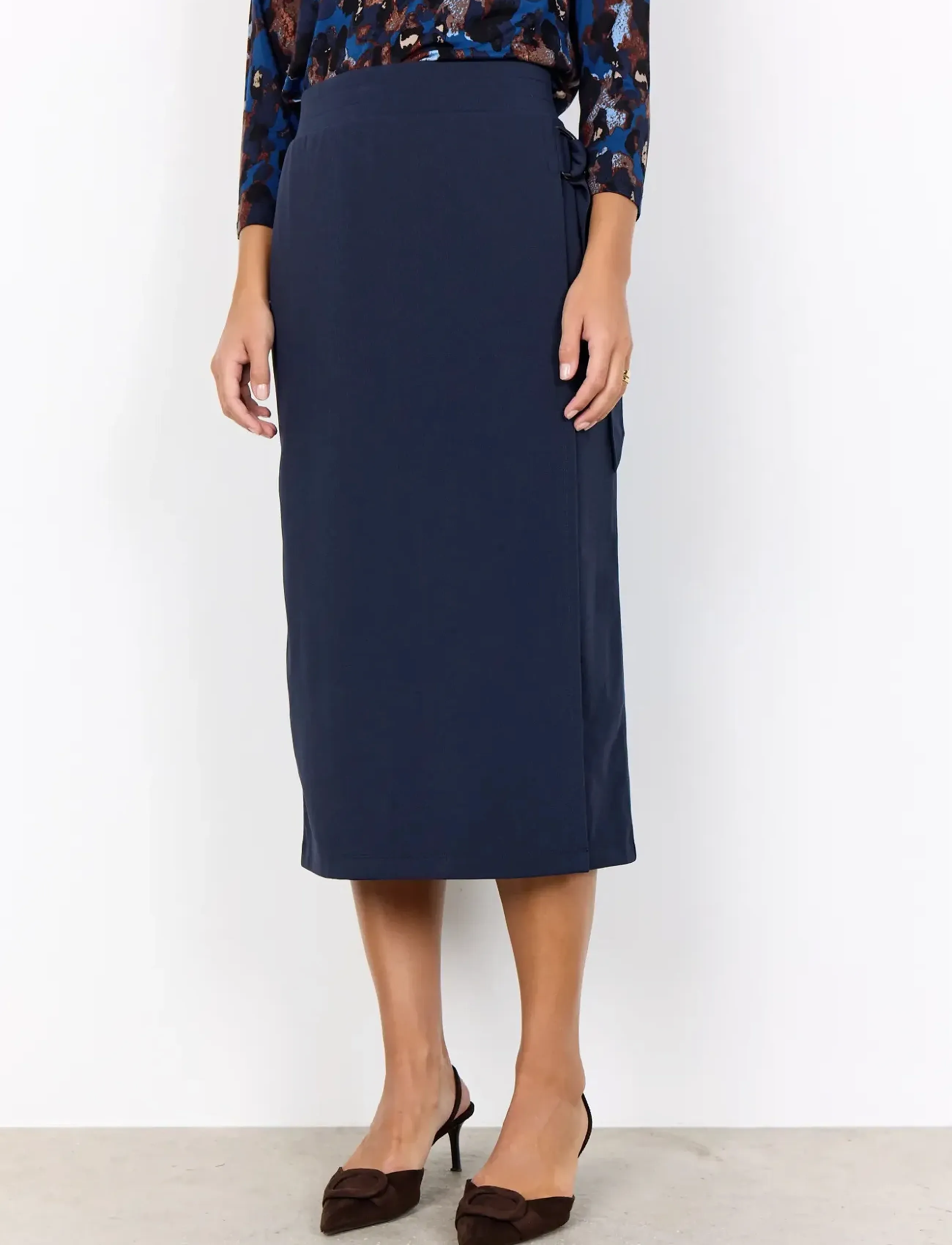 Soyaconcept - SC-SIHAM - midi kjolar - 6910 navy - 4