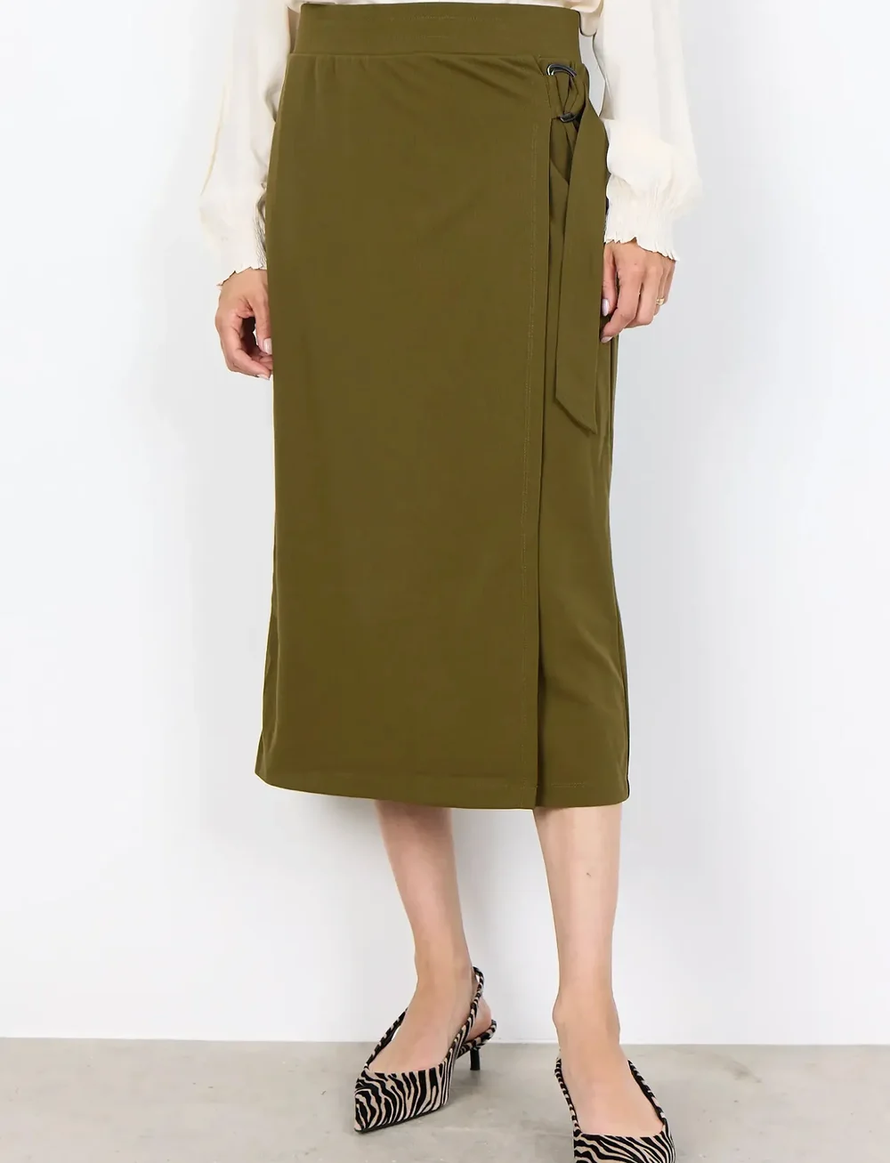 Soyaconcept - SC-SIHAM - midi nederdele - 7965 dark olive - 4