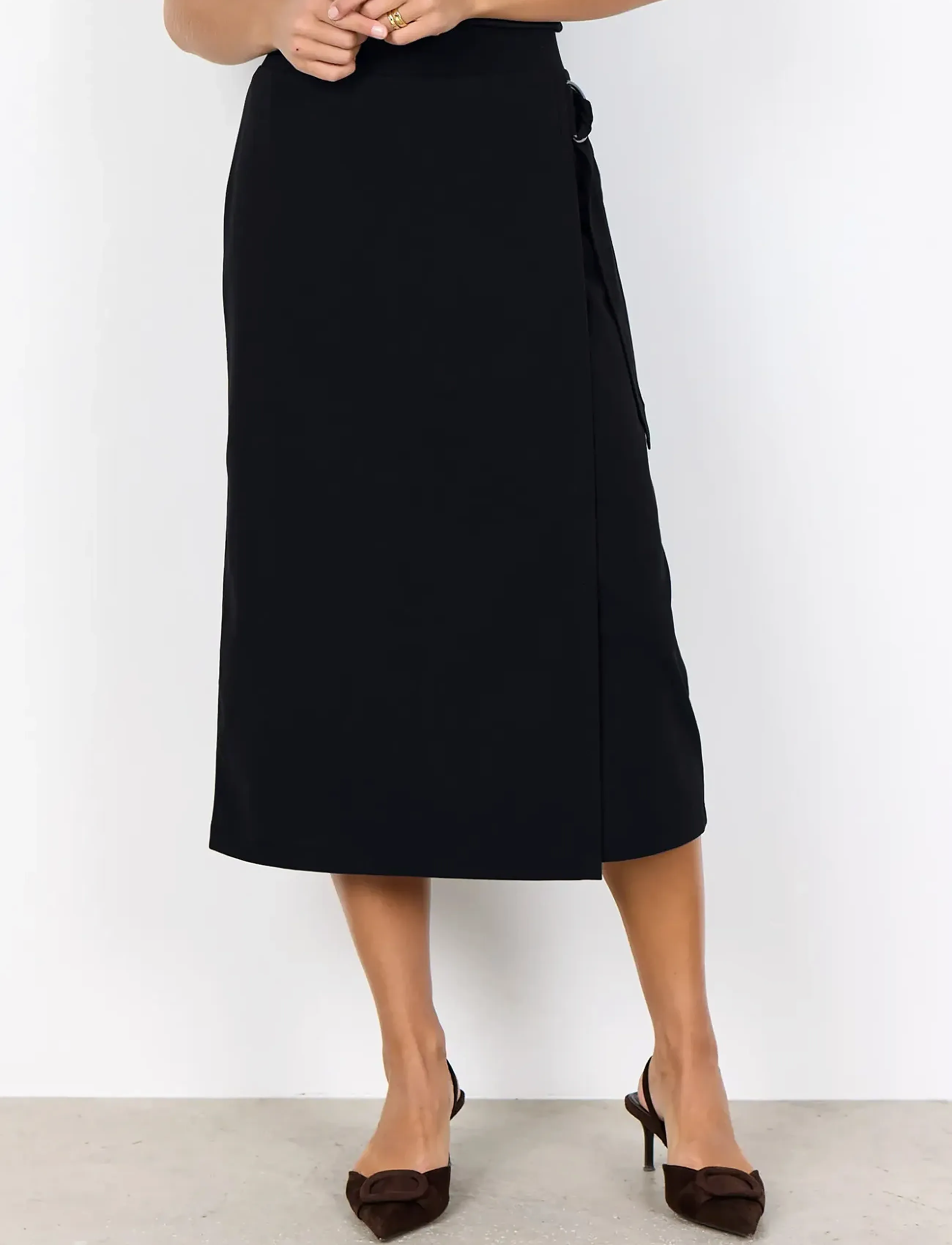 Soyaconcept - SC-SIHAM - midi skirts - 9999 black - 4