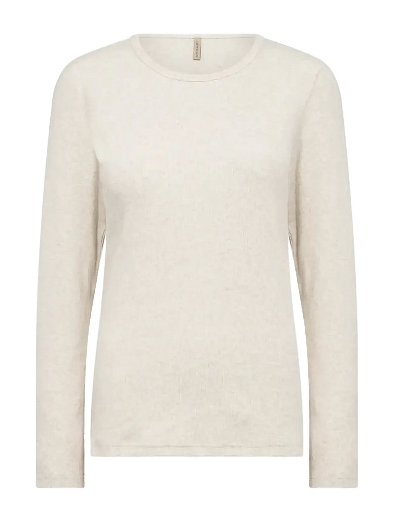 Soyaconcept - SC-MIGNON - langærmede toppe - 91620 cream melange - 0