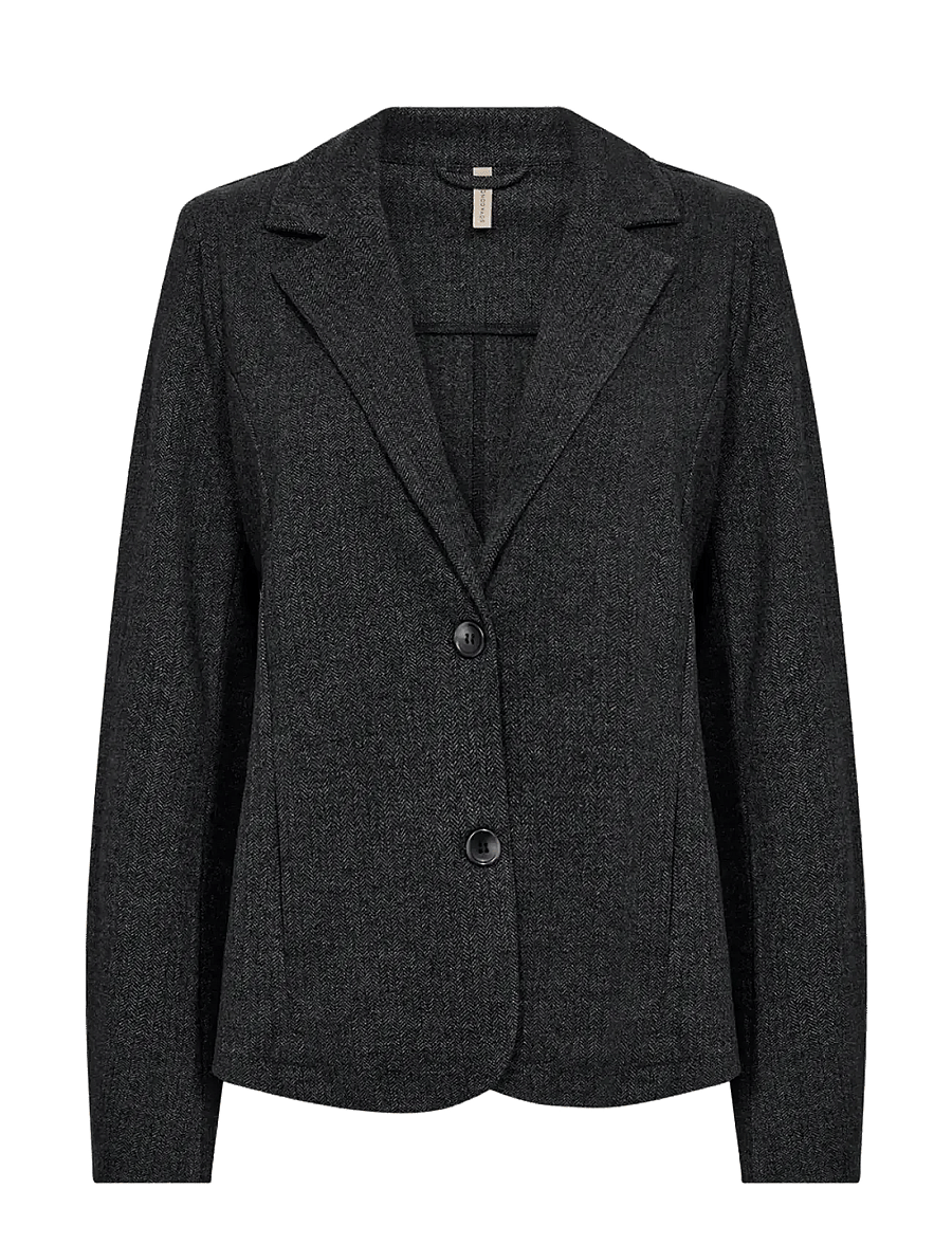 Soyaconcept - SC-VINJA - enkeltradede blazere - 99870 dark earth melange combi - 1