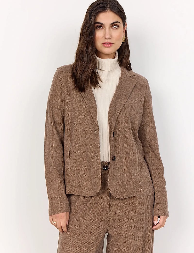 Soyaconcept - SC-VINJA - enkeltradede blazere - 8694c hot fudge combi - 0