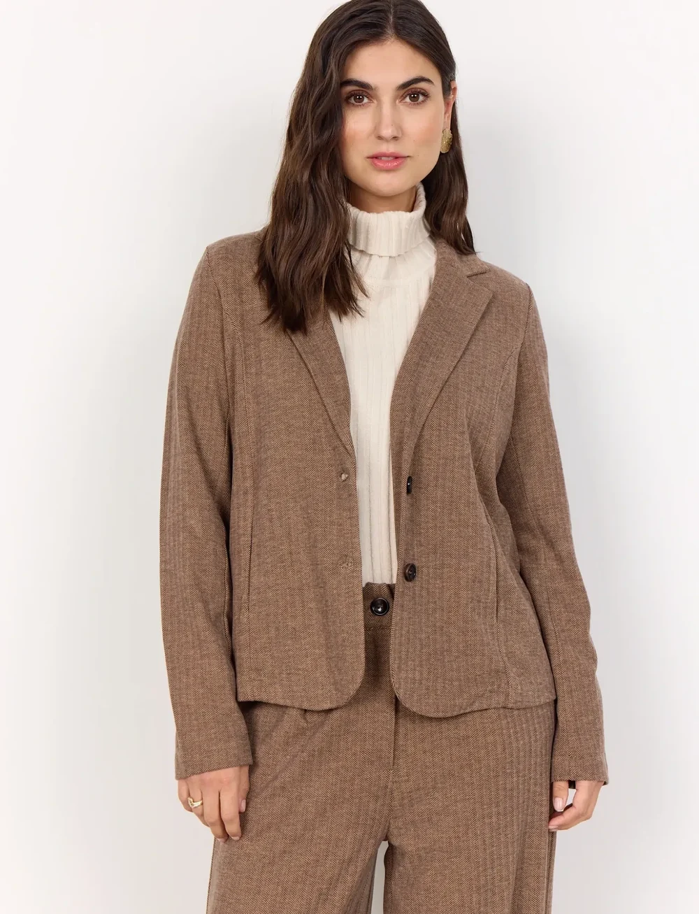 Soyaconcept - SC-VINJA - einreihige blazer - 8694c hot fudge combi - 0