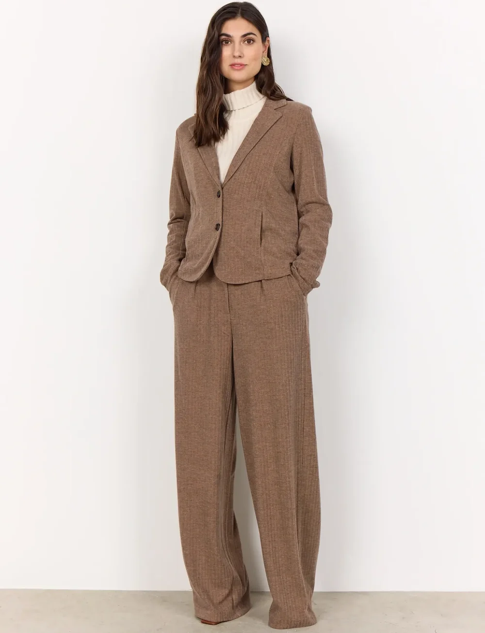 Soyaconcept - SC-VINJA - einreihige blazer - 8694c hot fudge combi - 4