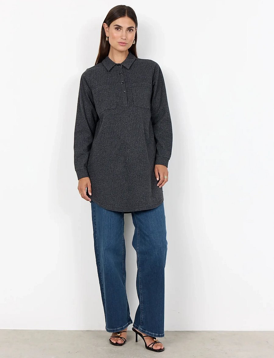Soyaconcept - SC-VINJA - hemdkleider - 99870 dark earth melange combi - 4