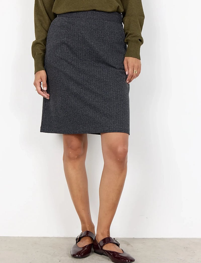 Soyaconcept - SC-VINJA - kootud seelikud - 99870 dark earth melange combi - 3