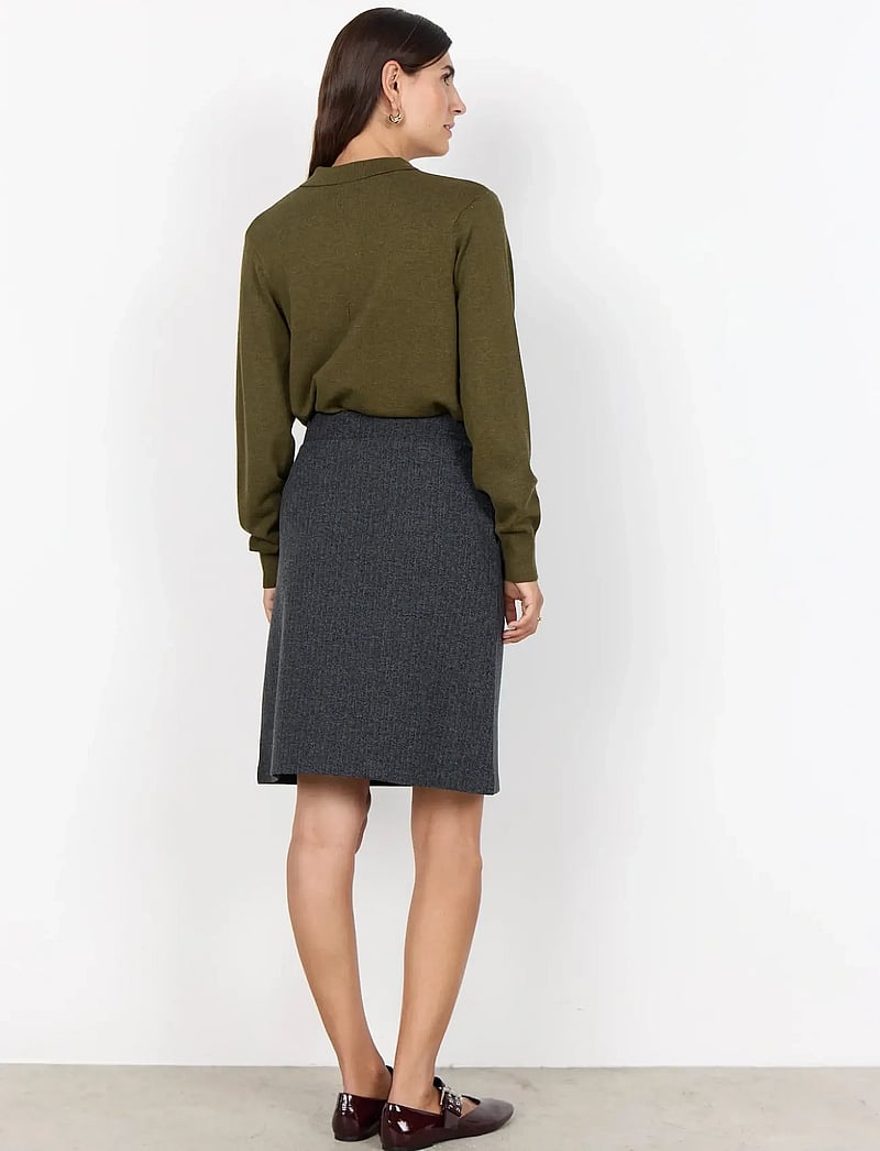 Soyaconcept - SC-VINJA - kootud seelikud - 99870 dark earth melange combi - 5