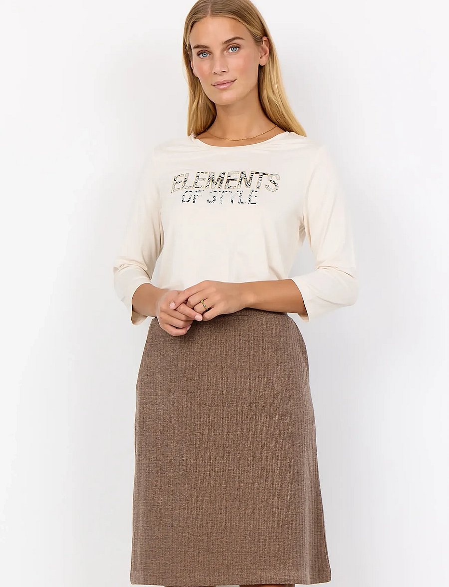 Soyaconcept - SC-VINJA - spódnice dzianinowe - 8694c hot fudge combi - 0