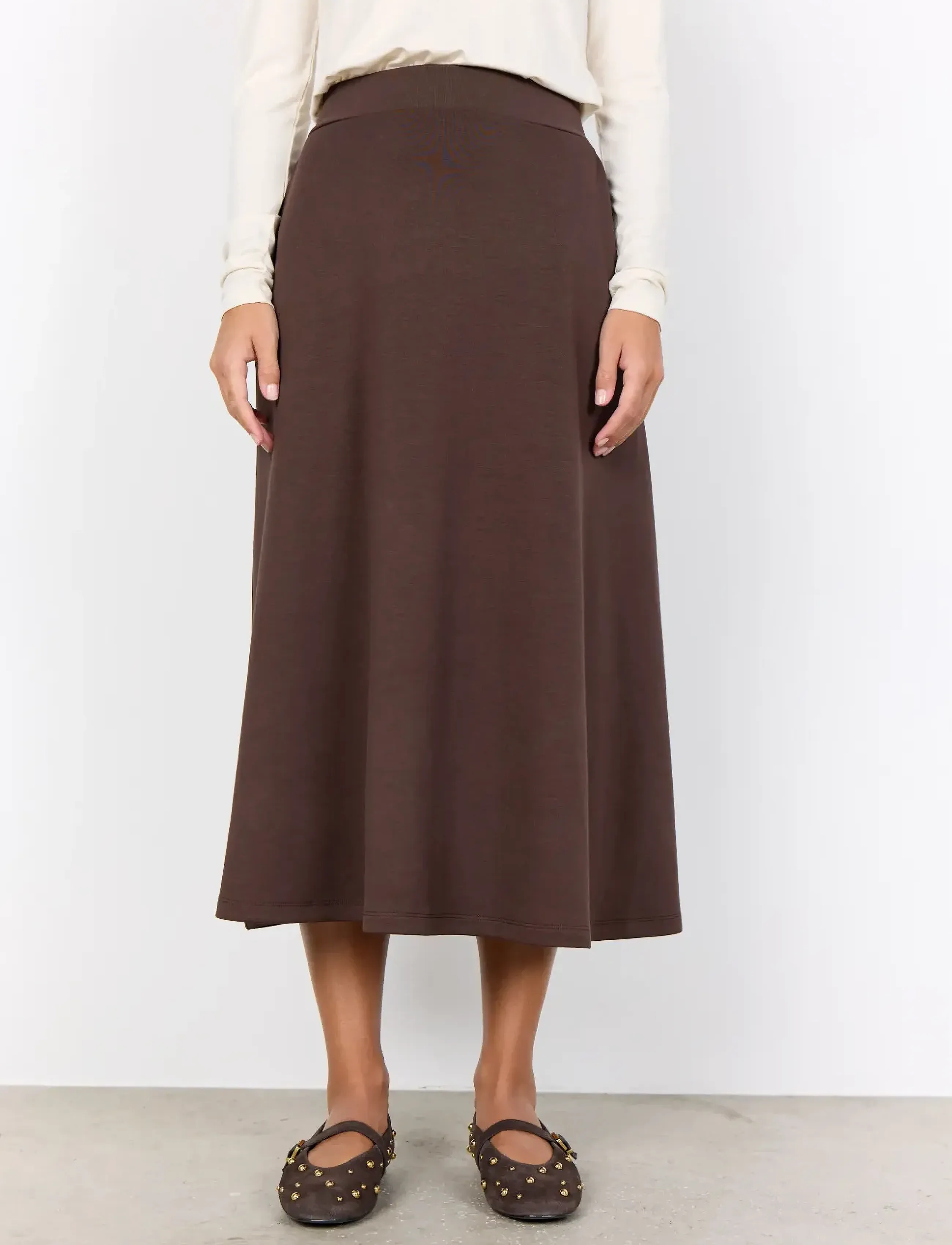 Soyaconcept - SC-BANU - midi kjolar - 8694 hot fudge - 4