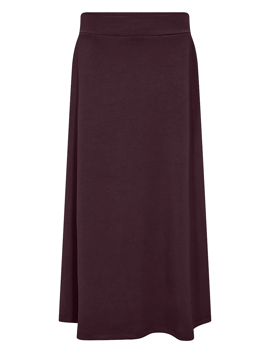 Soyaconcept - SC-BANU - midi kjolar - 8980 chocolate plum - 1