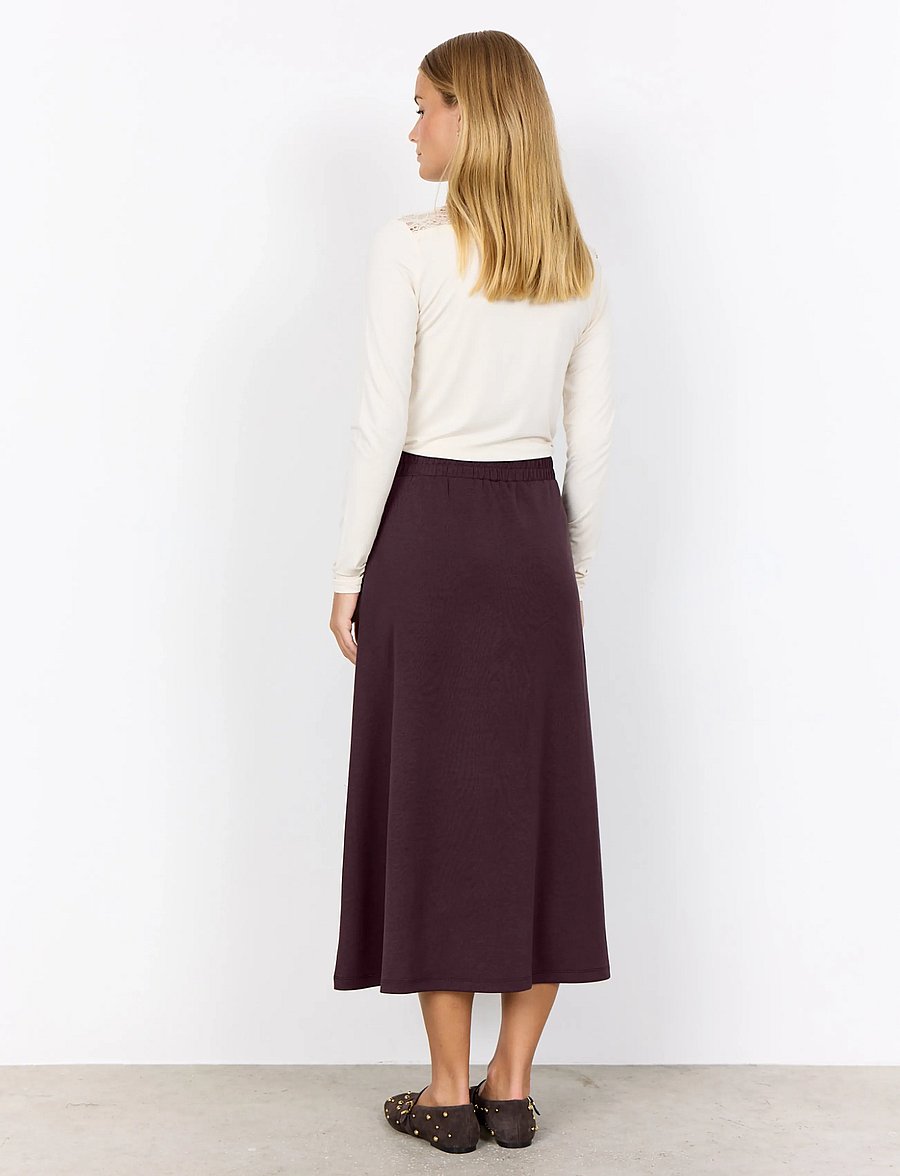 Soyaconcept - SC-BANU - midi kjolar - 8980 chocolate plum - 3
