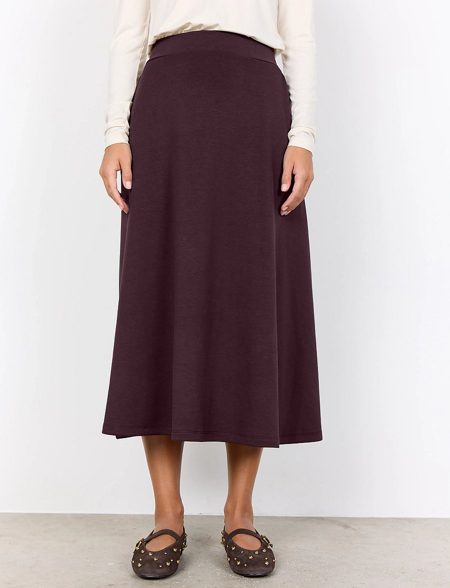 Soyaconcept - SC-BANU - midi kjolar - 8980 chocolate plum - 4