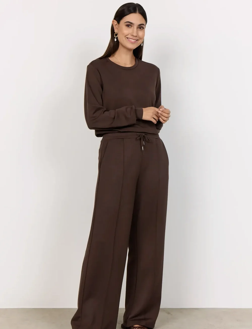 Soyaconcept - SC-BANU - suorat housut - 8694 hot fudge - 0