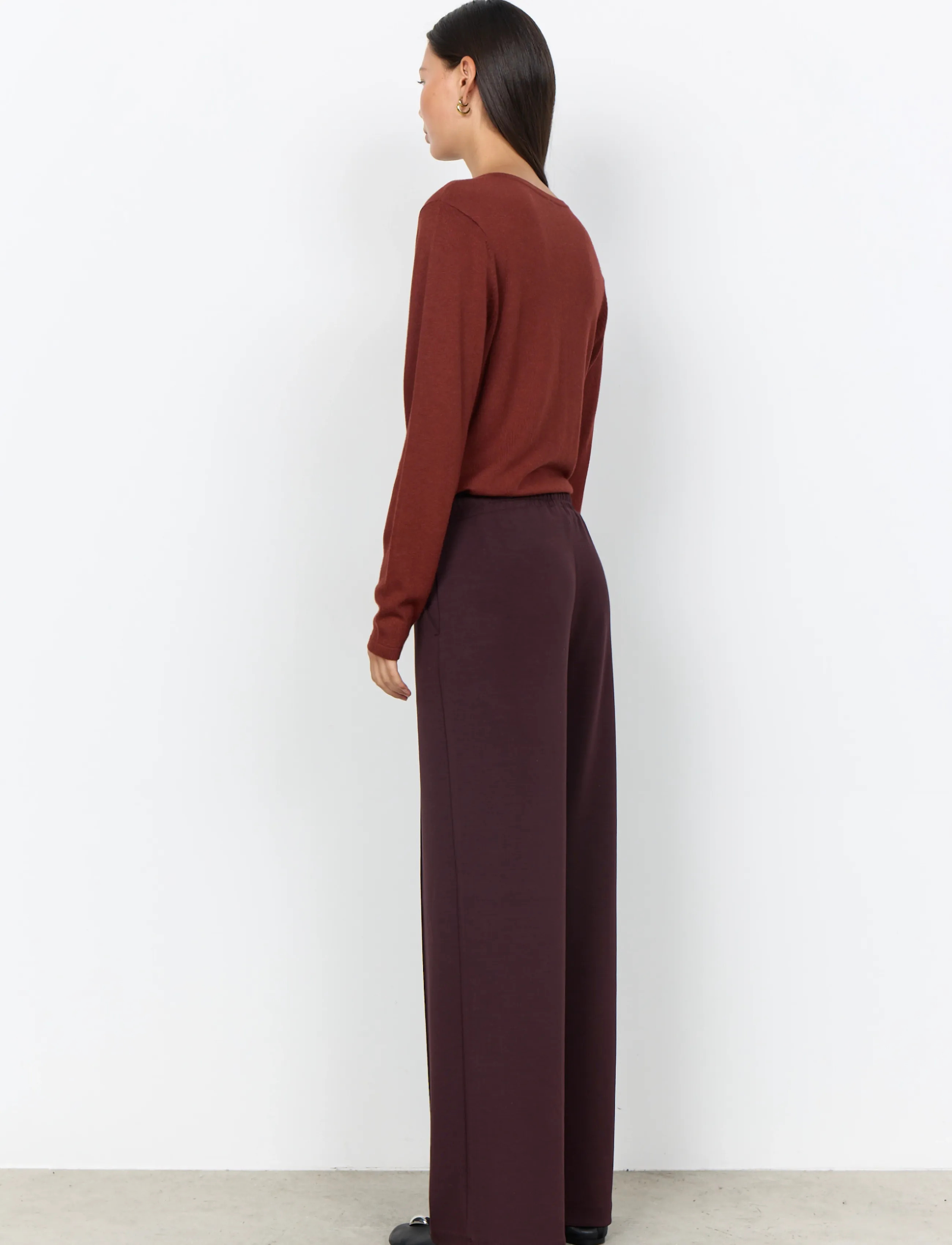 Soyaconcept - SC-BANU - hose mit geradem bein - 8980 chocolate plum - 3
