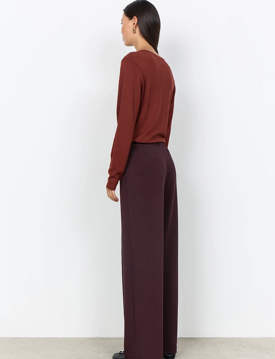 Soyaconcept - SC-BANU - hose mit geradem bein - 8980 chocolate plum - 3