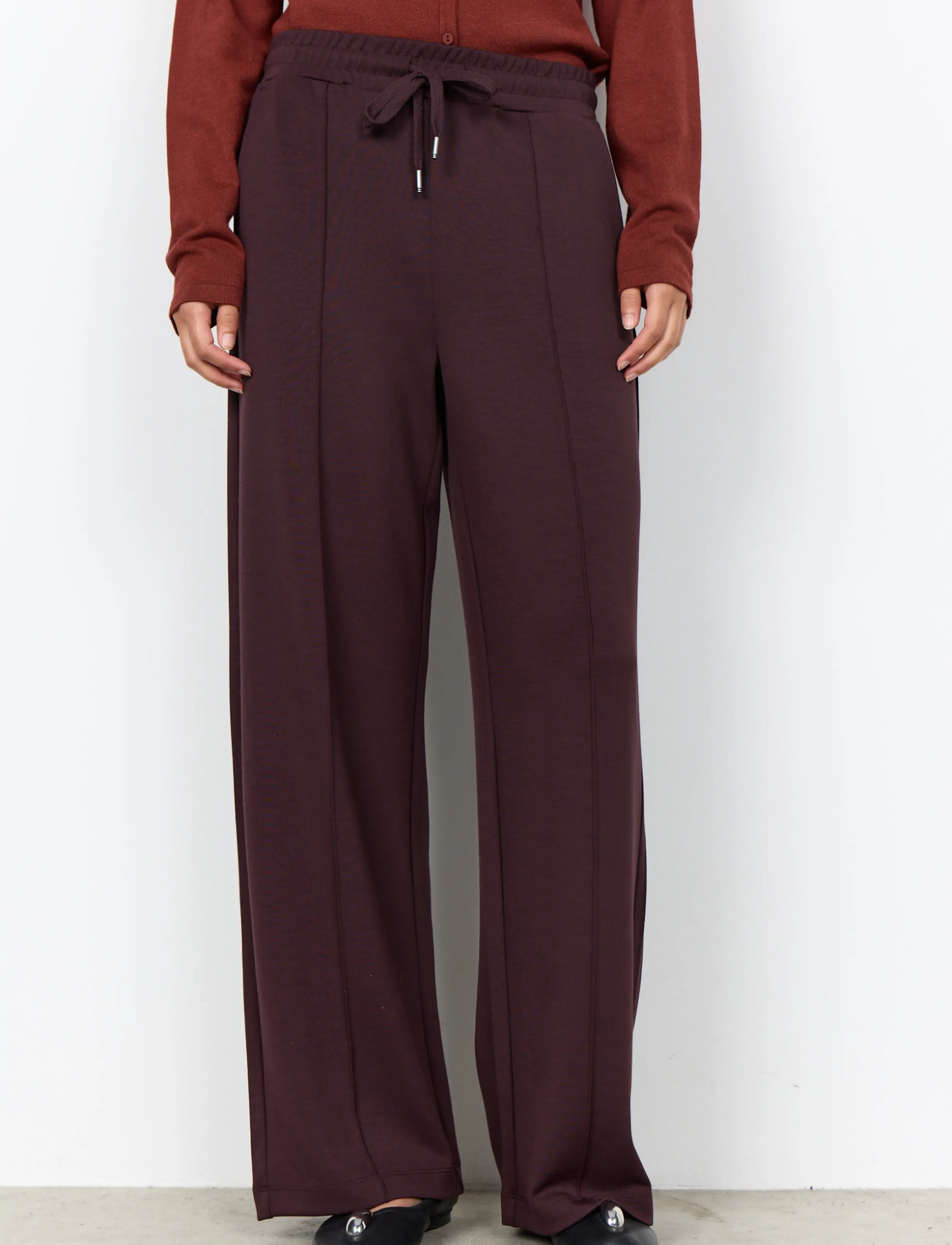 Soyaconcept - SC-BANU - hose mit geradem bein - 8980 chocolate plum - 4