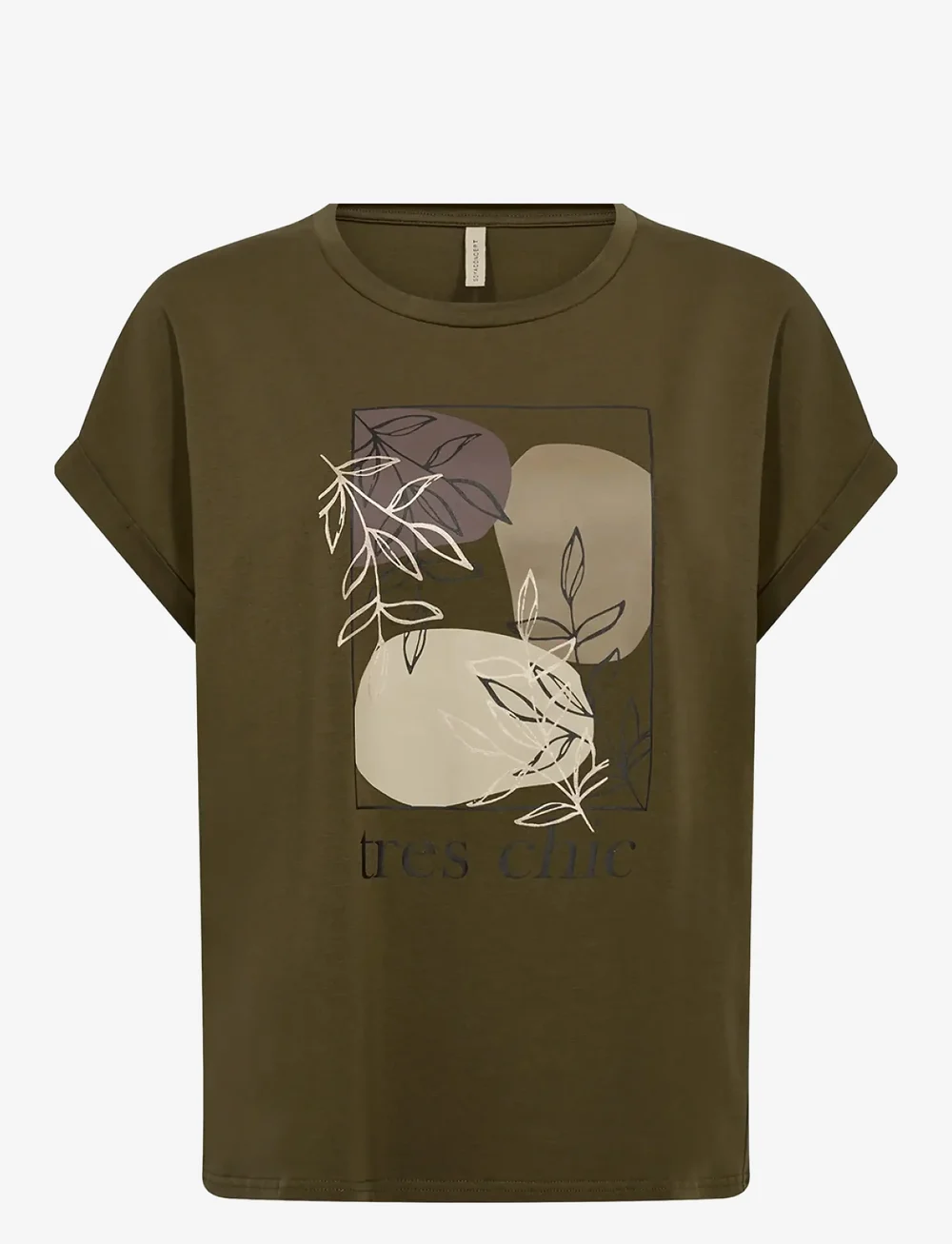 Soyaconcept - SC-RINA FP - t-shirts - 7230 misty olive - 1