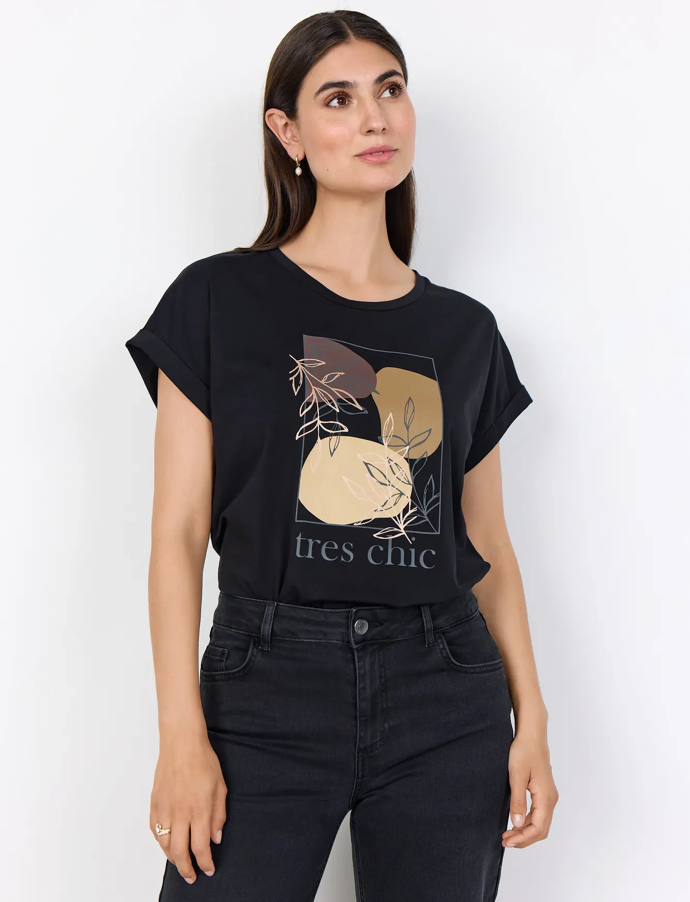 Soyaconcept SC-RINA FP - T-Shirts & Tops - 9999 BLACK / black