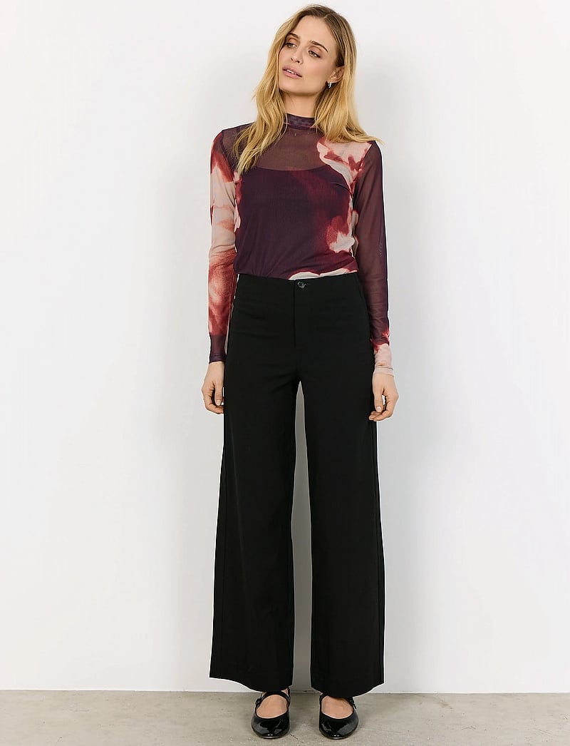 Soyaconcept - SC-ALDA AOP - pikkade varrukatega pluusid - 5120c plum perfect combi - 3