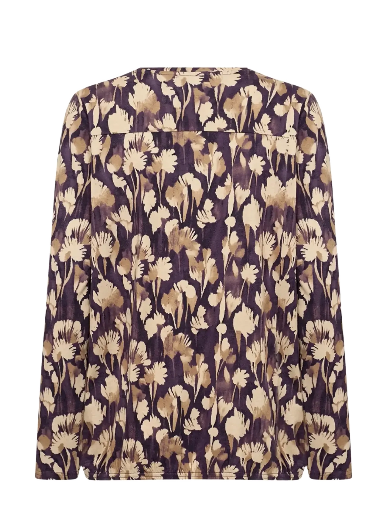 Soyaconcept - SC-FELICITY AOP - langærmede bluser - 5120c plum perfect combi - 2