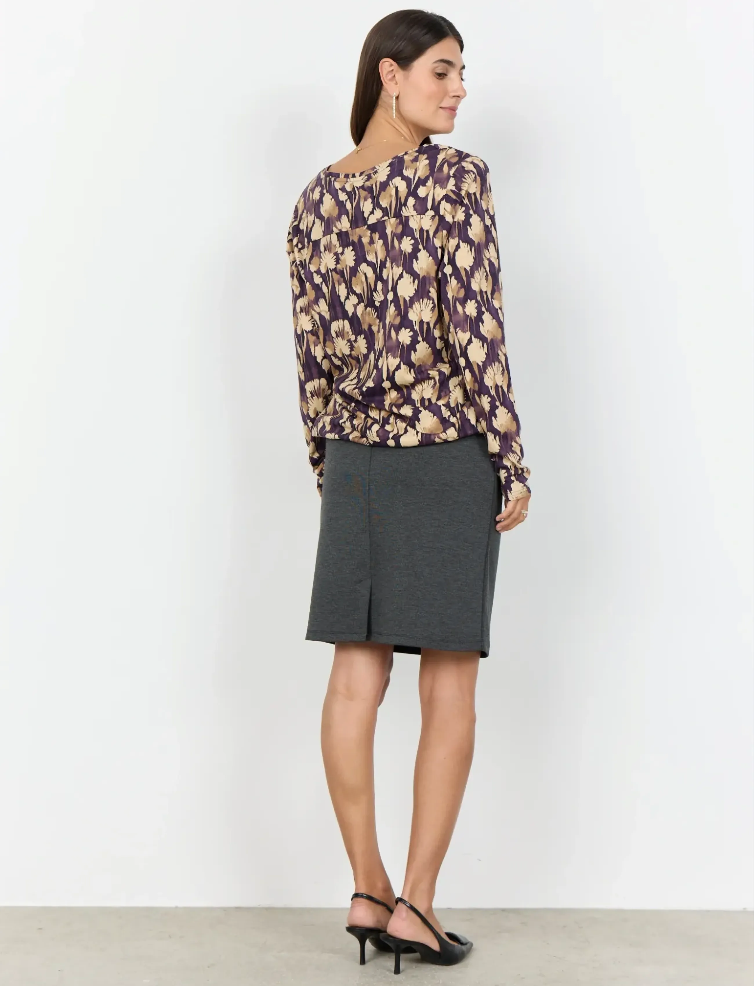 Soyaconcept - SC-FELICITY AOP - langærmede bluser - 5120c plum perfect combi - 3