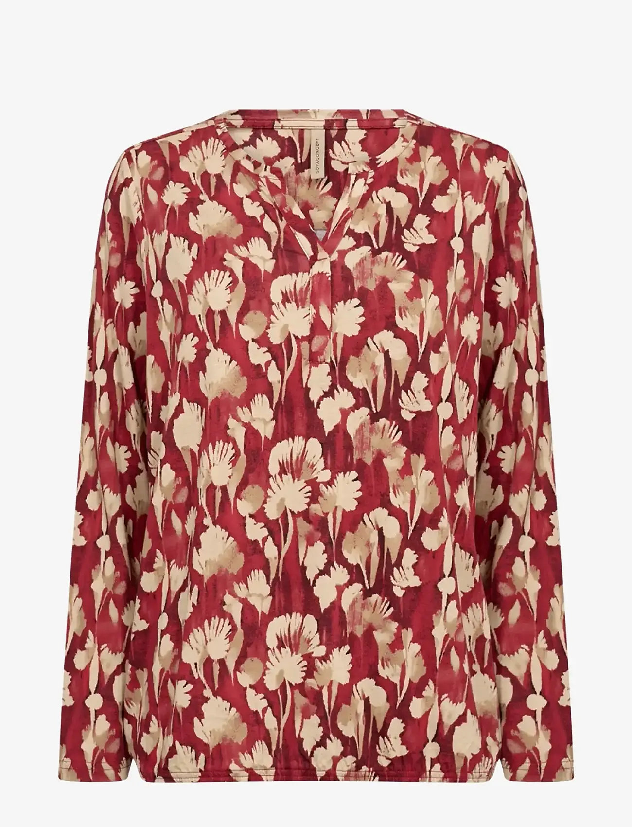 Soyaconcept - SC-FELICITY AOP - langärmlige blusen - 4177c chili pepper combi - 0