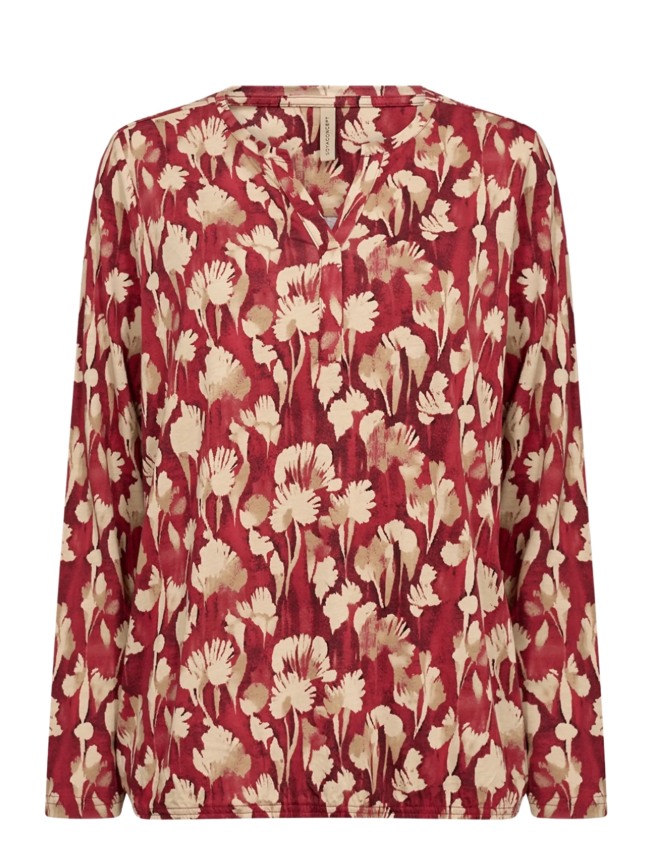 Soyaconcept SC-FELICITY AOP - Bluser - 4177C CHILI PEPPER COMBI / red