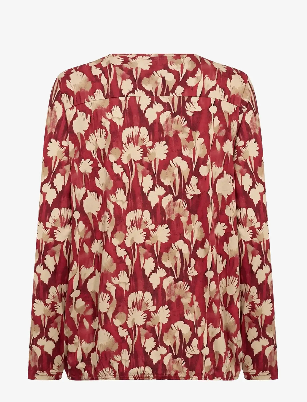 Soyaconcept - SC-FELICITY AOP - langärmlige blusen - 4177c chili pepper combi - 1